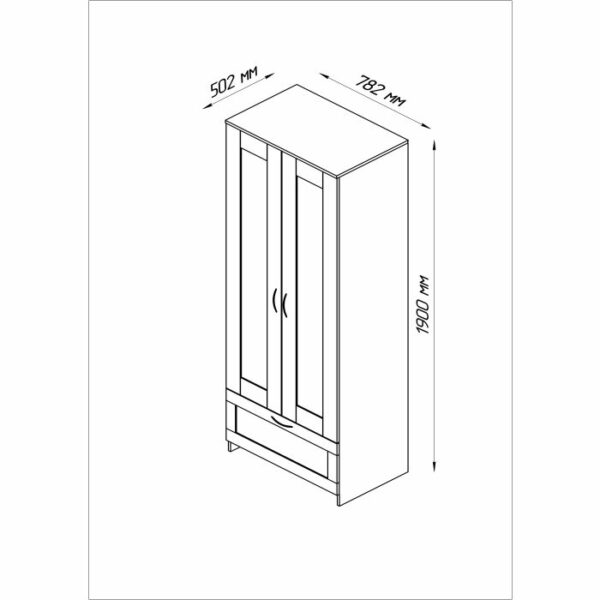Гардеробер Смарт 2В1Ф - Image 2