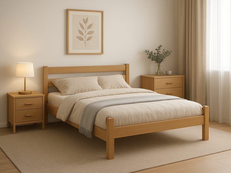 Дрвен кревет К-4 (200х140см)