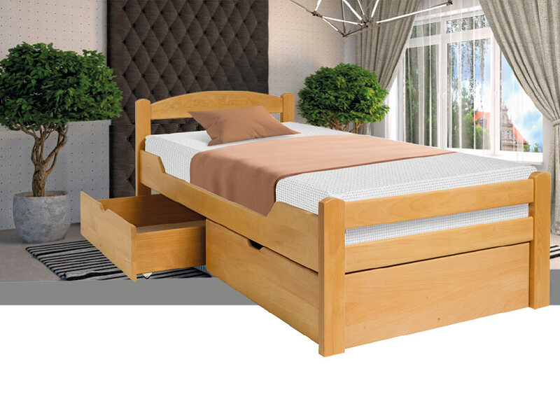 Дрвен кревет К-1 (200х90см)