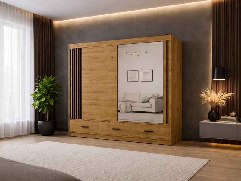 Гардеробер Канада 200 - Артисан/Црн