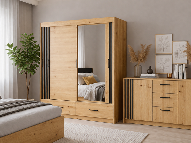 Гардеробер Канада 150 - Артисан/Црн